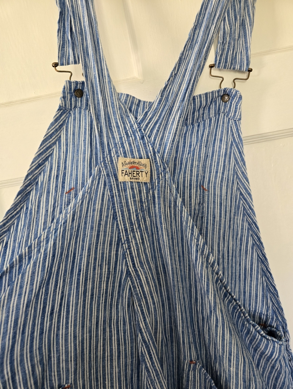 Faherty Mechanic Overall Railroad Stripe Size Large - Picture 4 of 7